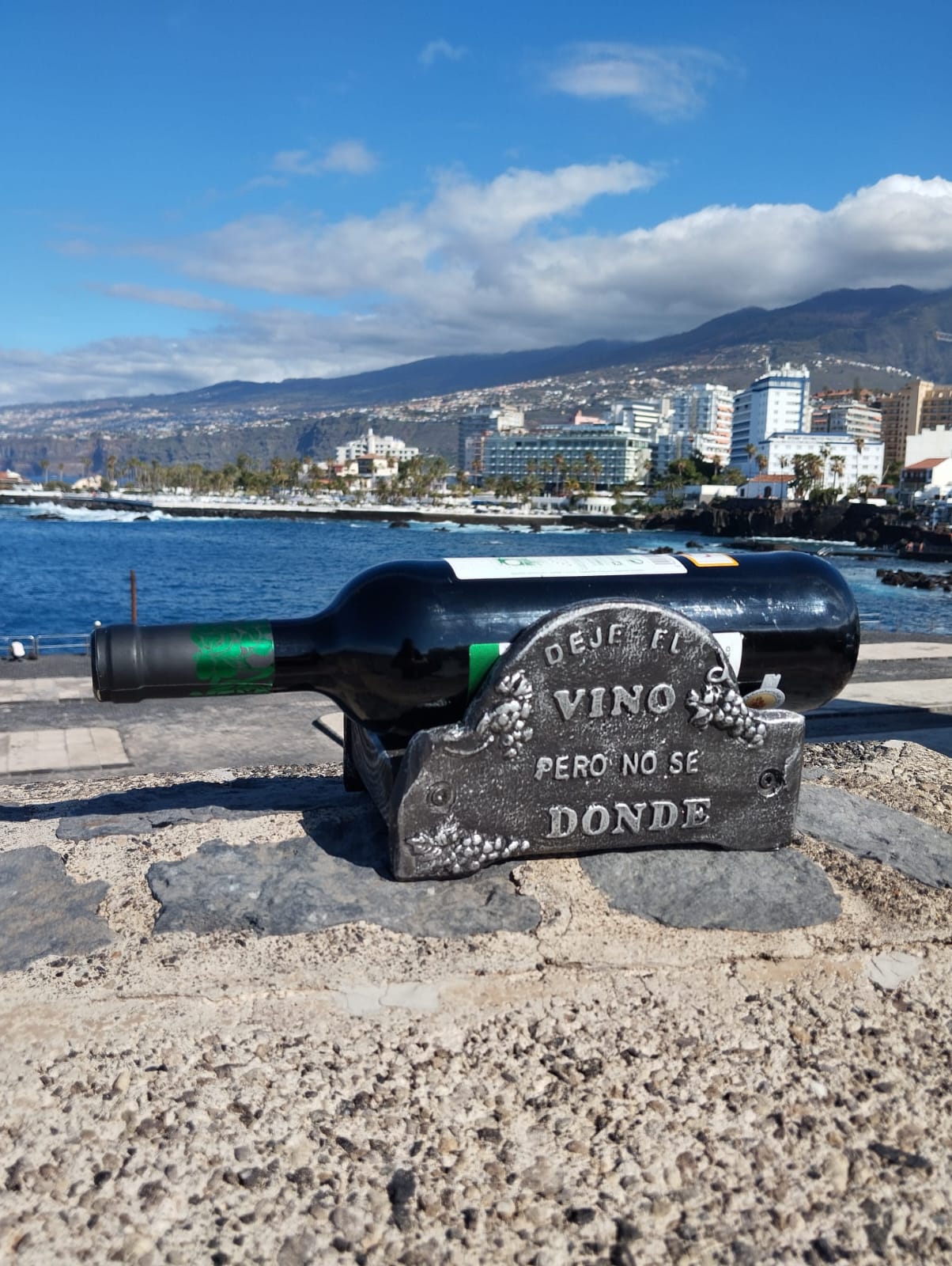 Porta botellas de mesa